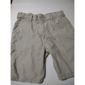 CARHARTT B147 DKH Size 36 Original Fit Canvas Work Carpenter Shorts Tan